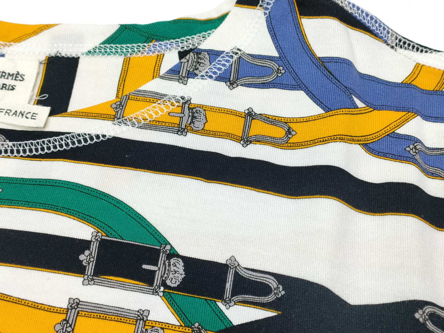 HERMES HERMES Gaultier period belt design T-shirt