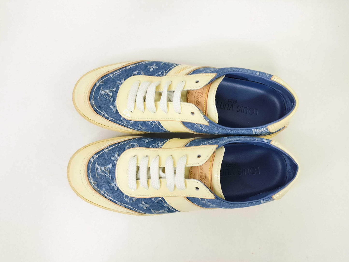 LOUIS VUITTON Monogram Denim LOUIS VUITTON Louis Vuitton Monogram Denim Sneakers