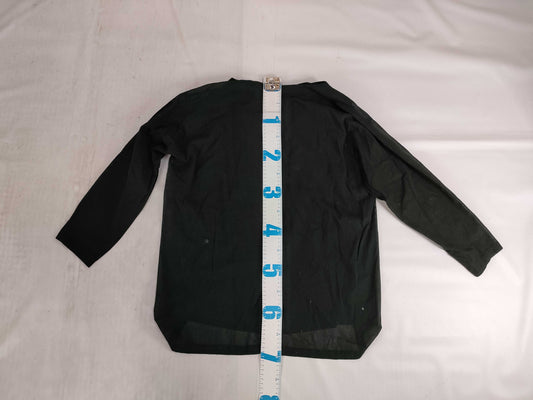 ISSEY MIYAKE Shirt Jacket with Brush Tag and Modified Collar, Black