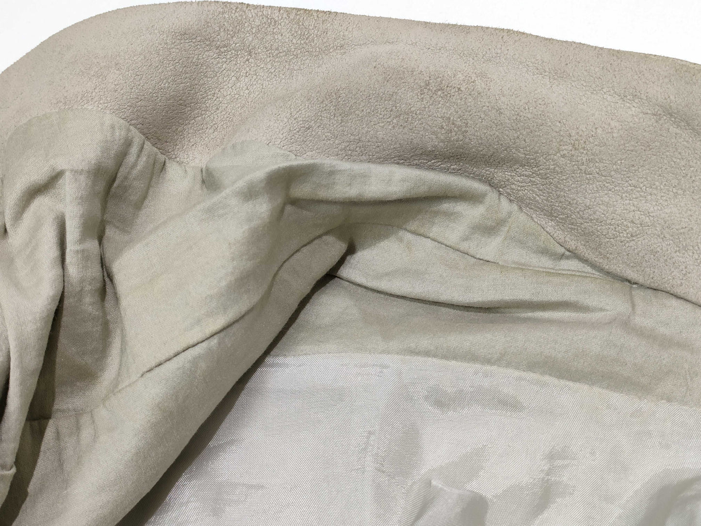 Rick Owens Lambskin Rider's Jacket, Beige, Size 42