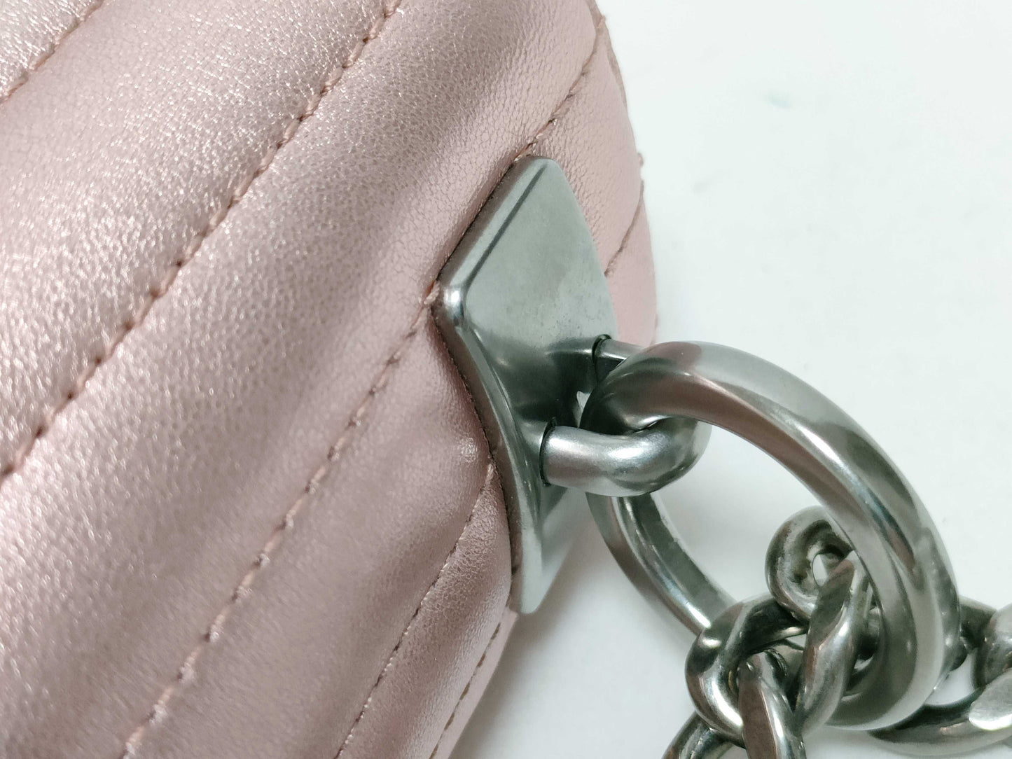 PRADA Prada Diagram Chain Shoulder Bag in Metallic Color