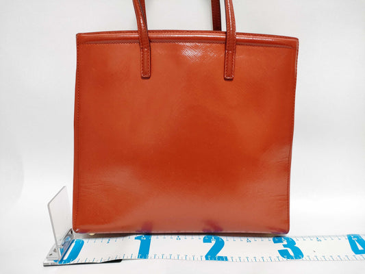 PRADA Prada Triangle Plate Enamel Saffiano 2-Way Handbag