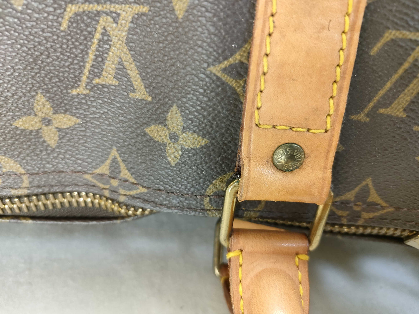 LOUIS VUITTON Monogram Keepall Bandouliere 50 M41416 FH8912 Boston Bag