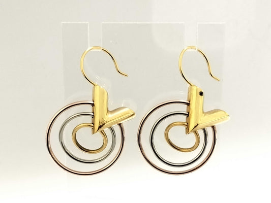 LOUIS VUITTON Essential V Trio BB M00188 LE0166 Earrings