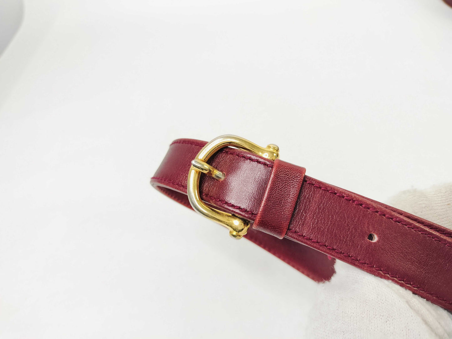 CELINE Macadam Suede Leather Shoulder Bag Camera Bag Shoulder Bag