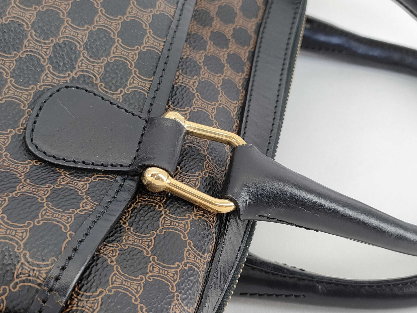 CELINE Macadam Blason Triomphe Pattern Handbag