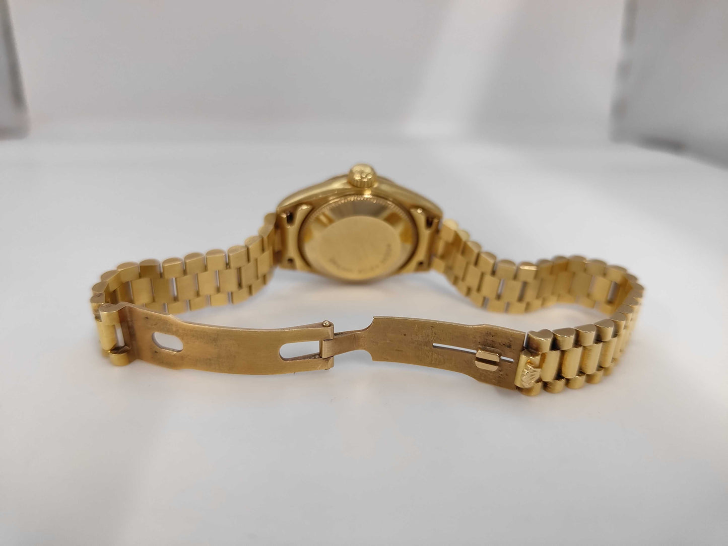 ROLEX 69178G E268599 Bluegrass 18K Gold Women's Watch