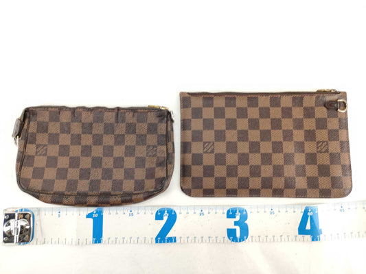 LOUIS VUITTON Damier Accessory Ebene Neverfull Attached Pouch