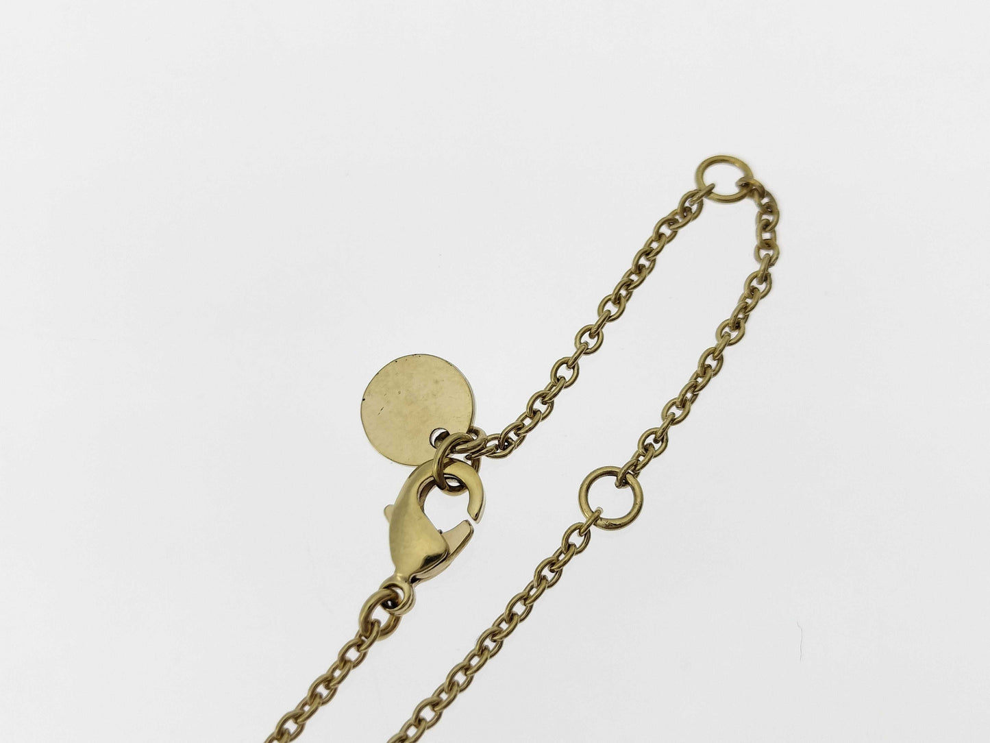 Dior logo rhinestone necklace