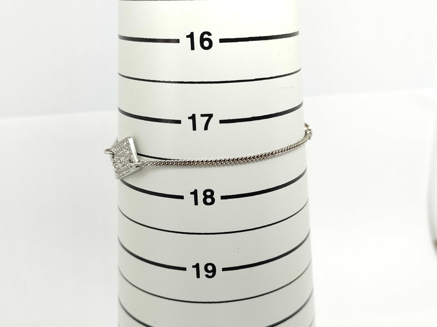 Dior Silver Logo Rhinestone Bracelet/Bangle