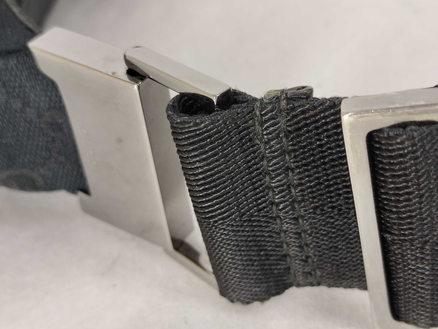 GUCCI GG Canvas Half Moon Shoulder Bag