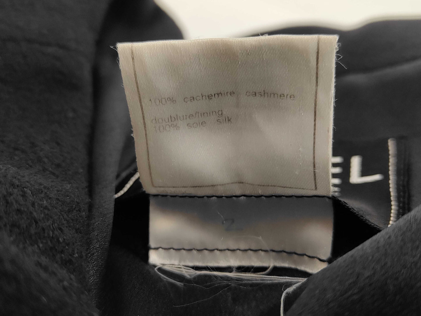 CHANEL 97A Cashmere Long Coat P09449 Dark Navy Size 40 Coat