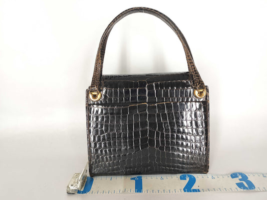 GUCCI Old Gucci Old Gucci Crocodile Handbag Handbag