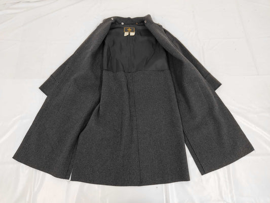 FENDI Wool Long Coat Gray 42 Coat