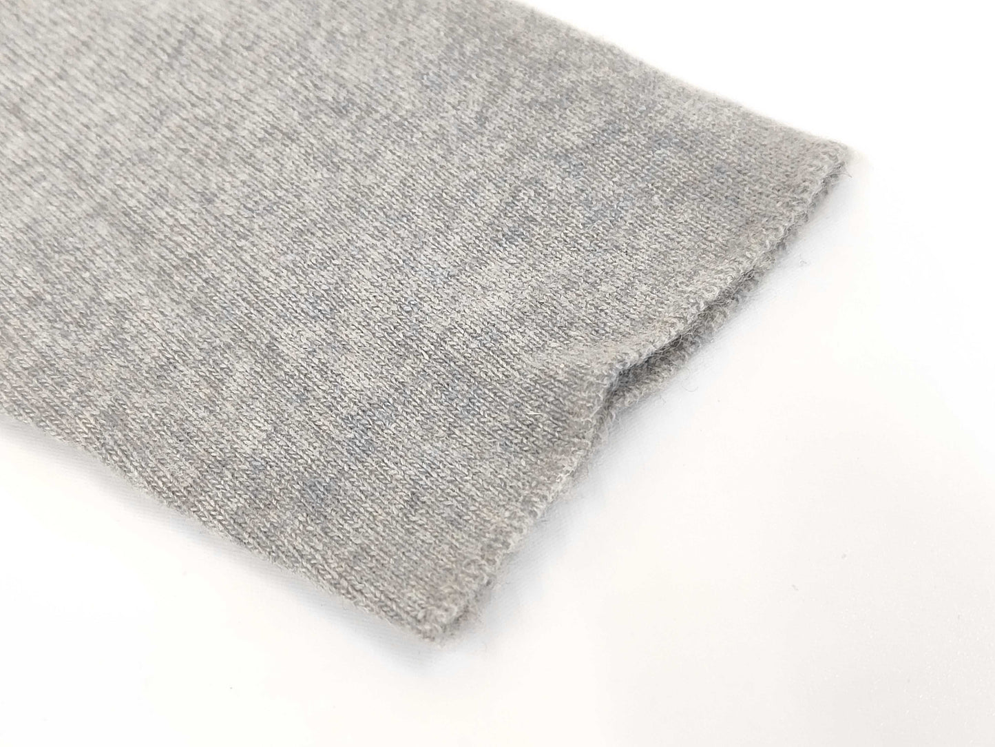 CHANEL 00C Cashmere Knit Cropped Cardigan P15016 Gray 42 Cardigan