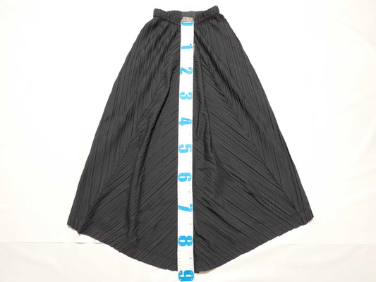 ISSEY MIYAKE 80s Brush Tag Pleated Skirt JG51139 Black M Skirt