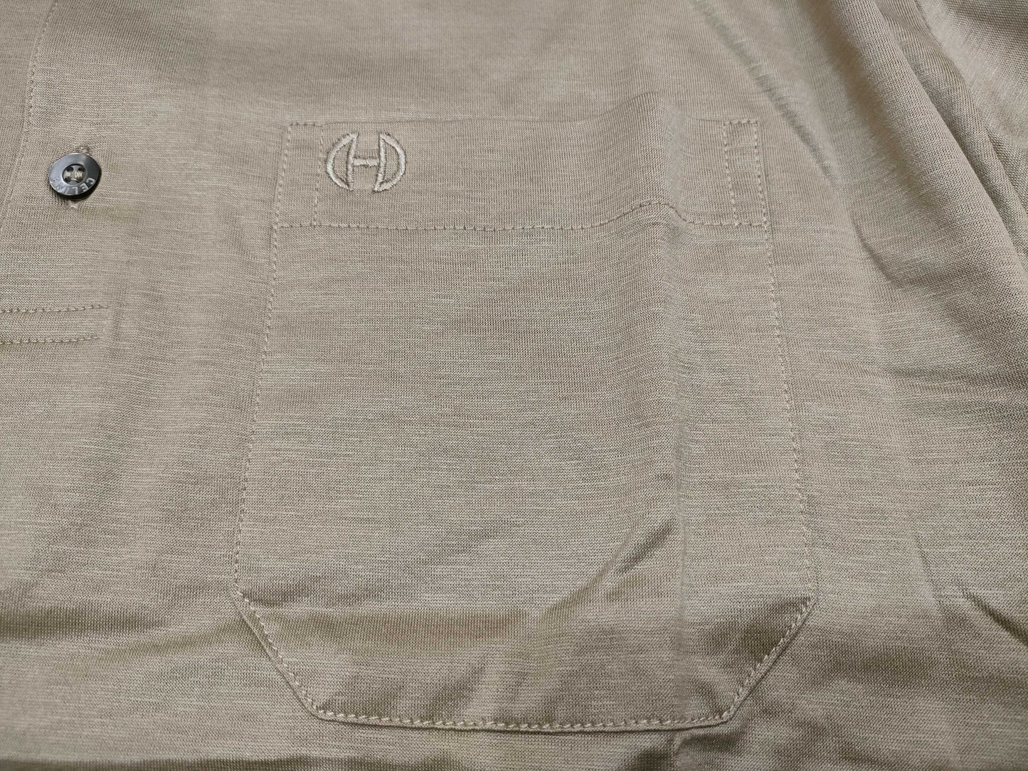 CELINE Homme Cotton Polo Shirt Filoscozia Beige Top