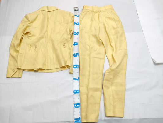 HERMES Linen Suit Yellow 40 38 Other Apparel