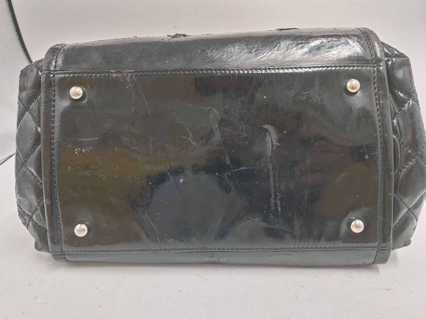 CHANEL Coco Mark Chain Shoulder Bag with Seal 14165678 Patent Leather Black Shoulder Bag