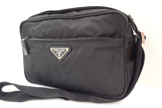 PRADA Prada BT0167 Triangle Logo Plate Shoulder Bag