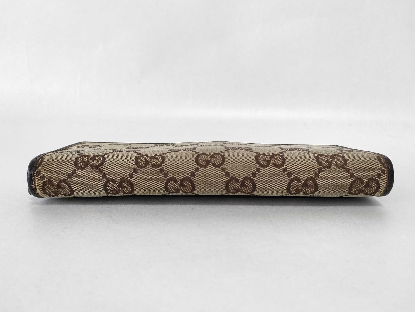 GUCCI GG Canvas Gucci GG Canvas Leather Long Wallet