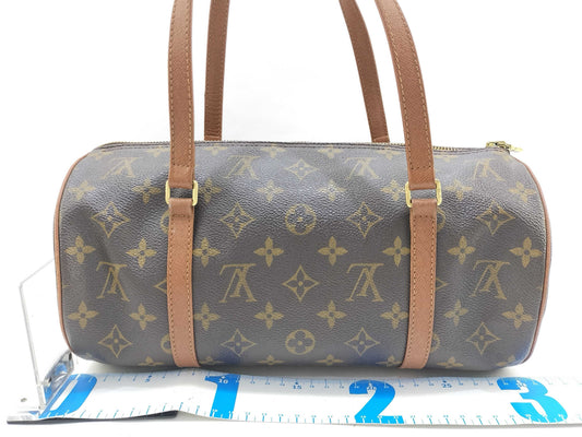 LOUIS VUITTON Monogram Papillon Handbag with Pouch