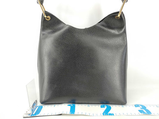 GUCCI Bamboo Handbag 001 1880 Black W25cm Handbag