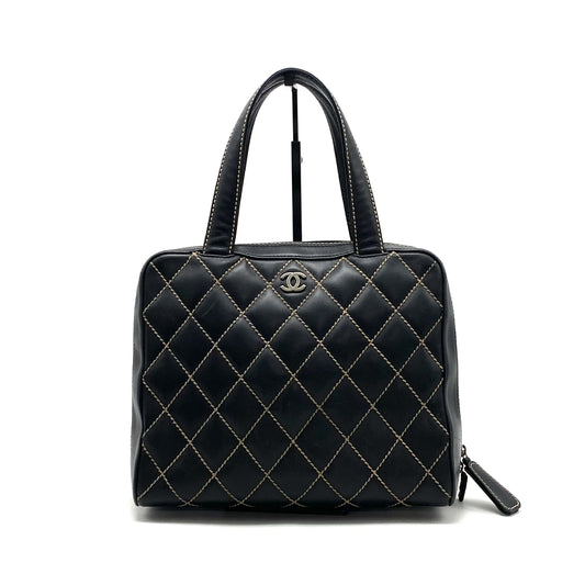 CHANEL CHANEL Wild Stitch Leather Tote Bag