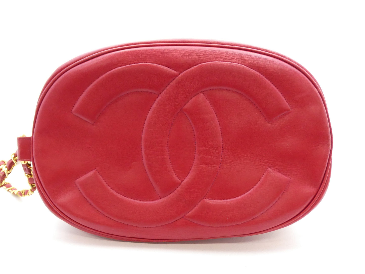 CHANEL Matelasse Canvas Leather Drawstring Chain Backpack