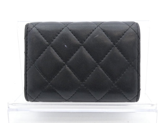 CHANEL Matelasse Coco Mark Tri-fold Wallet