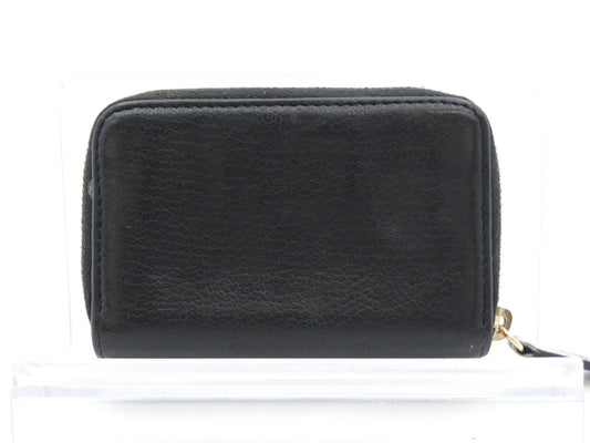 CHANEL Coco Mark Leather Coin Case