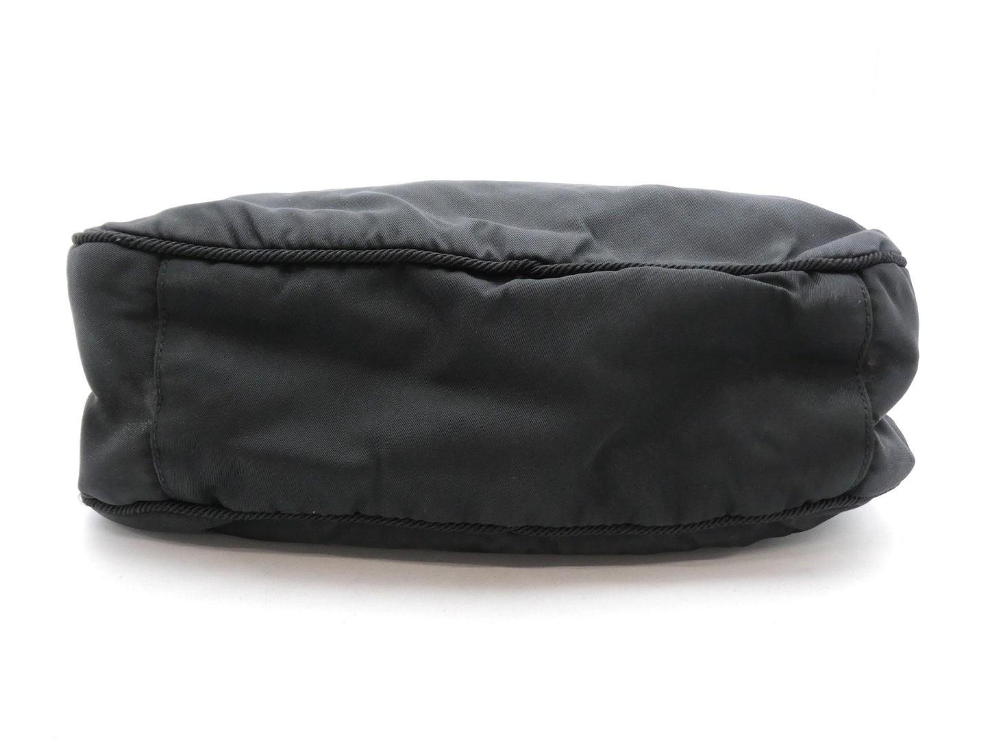 PRADA Logo Beaded Nylon Handbag