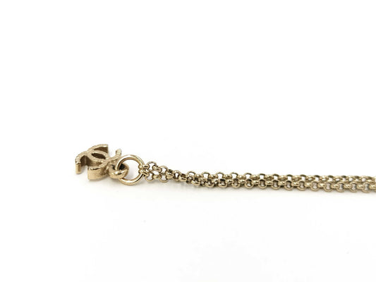 CHANEL CHANEL Coco Mark Necklace Gold A19V Necklace