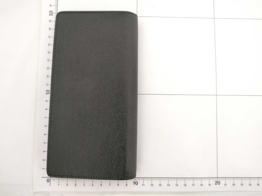 LOUIS VUITTON Taiga Brazza Taiga Noir M30285 RFID Wallet