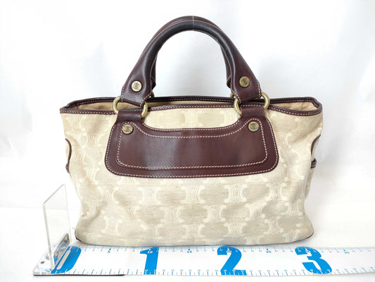 CELINE Macadam Denim Handbag