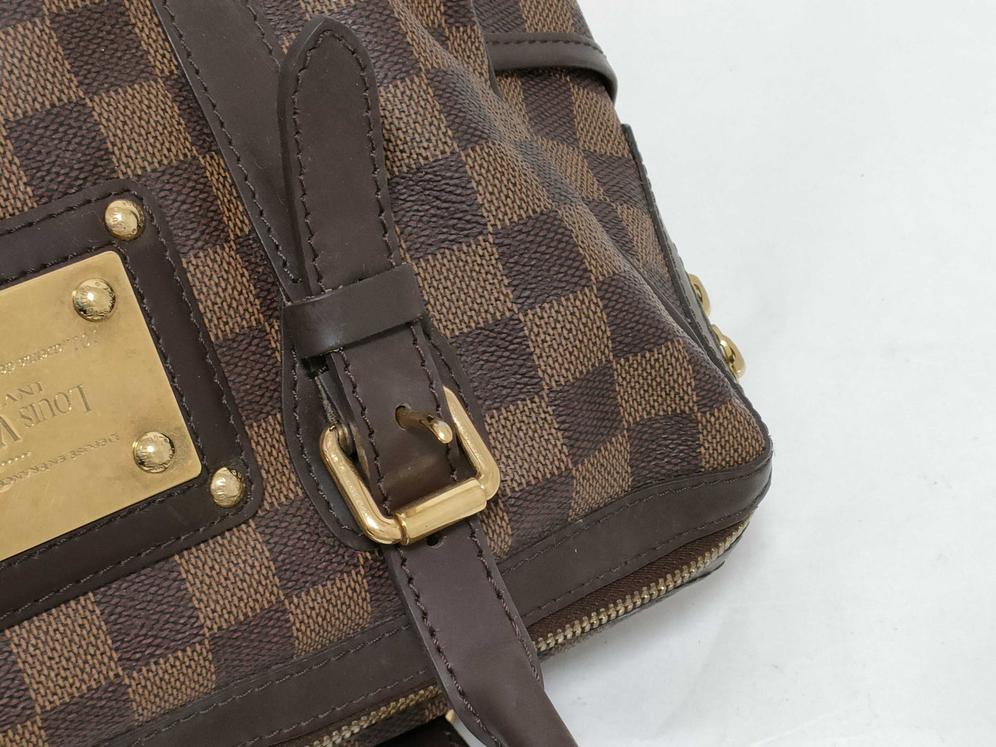 LOUIS VUITTON Damier FL4028 Boston Bag