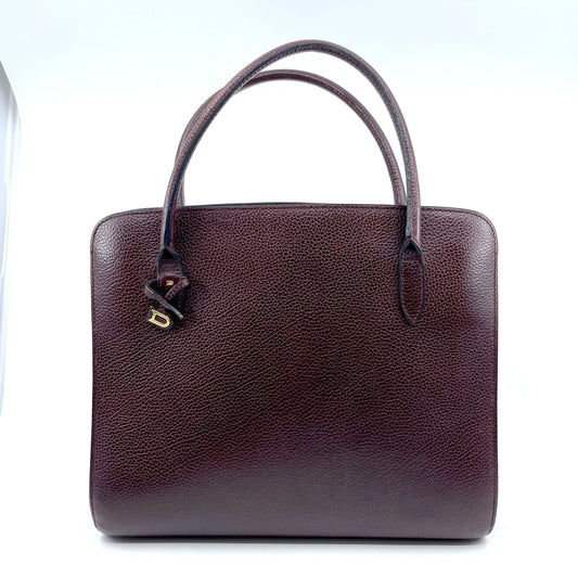 Delvaux Sepia Leather Handbag