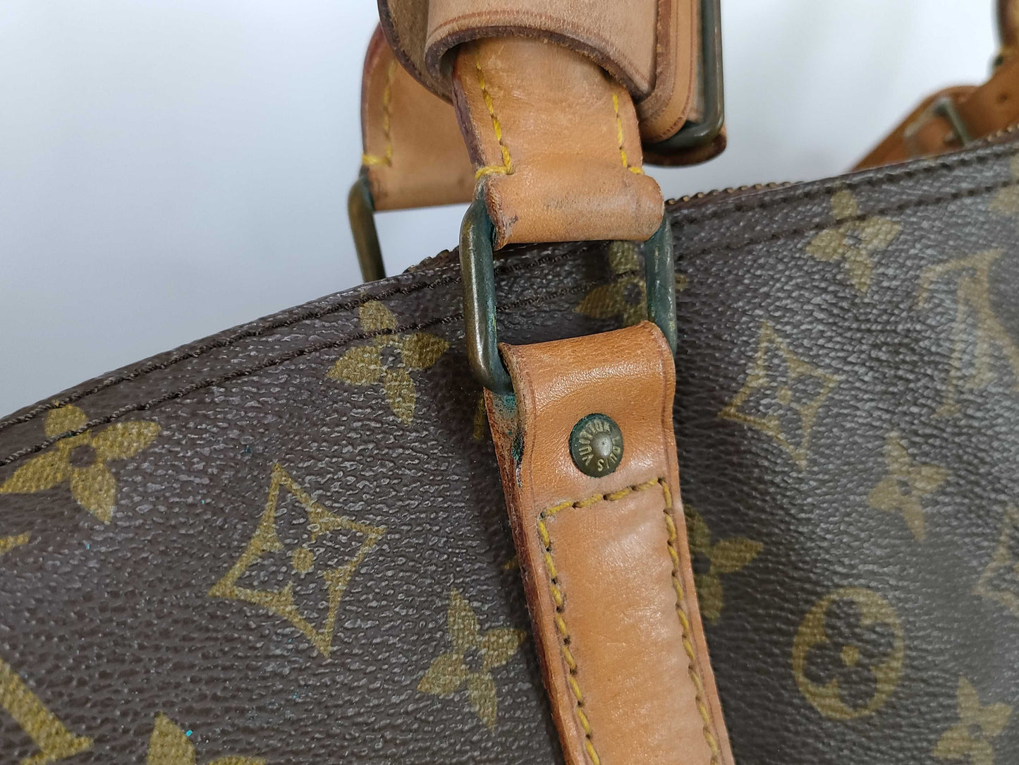 LOUIS VUITTON Monogram Louis Vuitton Keepall 55 Bandouliere Monogram Boston Bag M41414