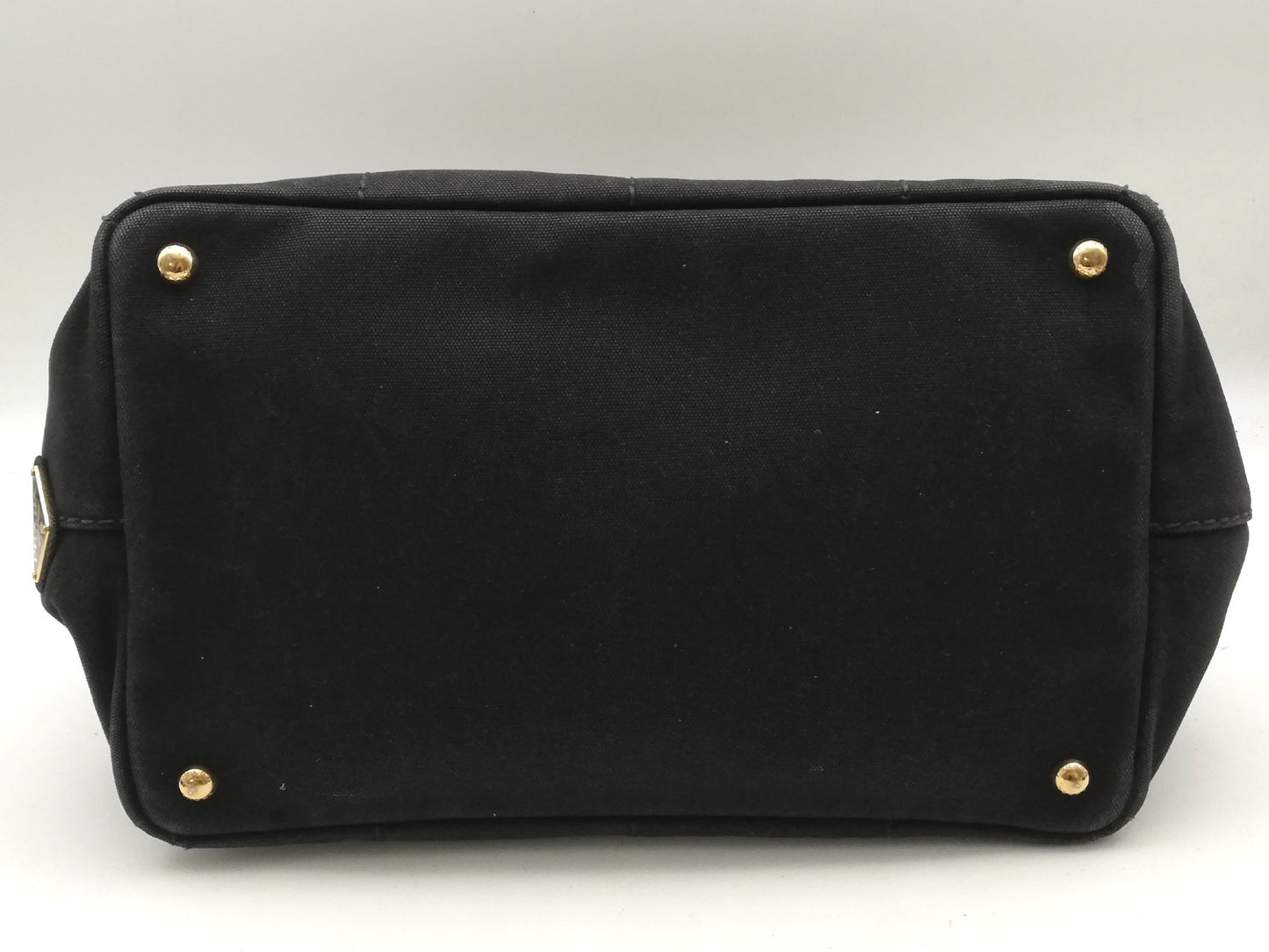 PRADA Canapa Tote M Black Tote Bag