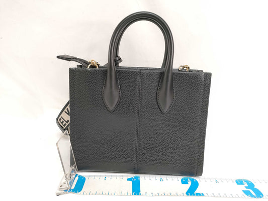 Michael Kors Leather 2-Way Handbag Black Shoulder Bag