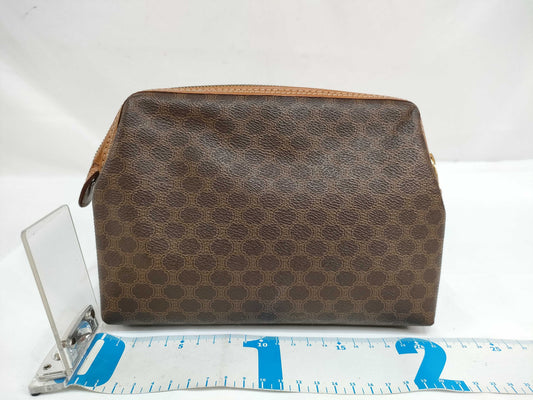 CELINE Macadam Pouch, Dark Brown