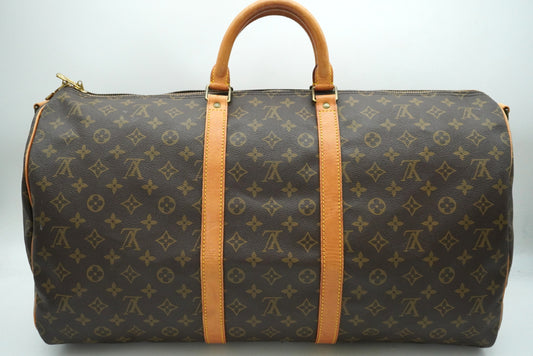 LOUIS VUITTON Monogram Keepall Bandouliere 55 M41414 Boston Bag