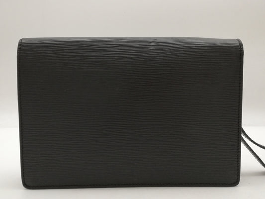 LOUIS VUITTON Epi Pochette Serie Dragonne M52612 Noir Clutch Bag
