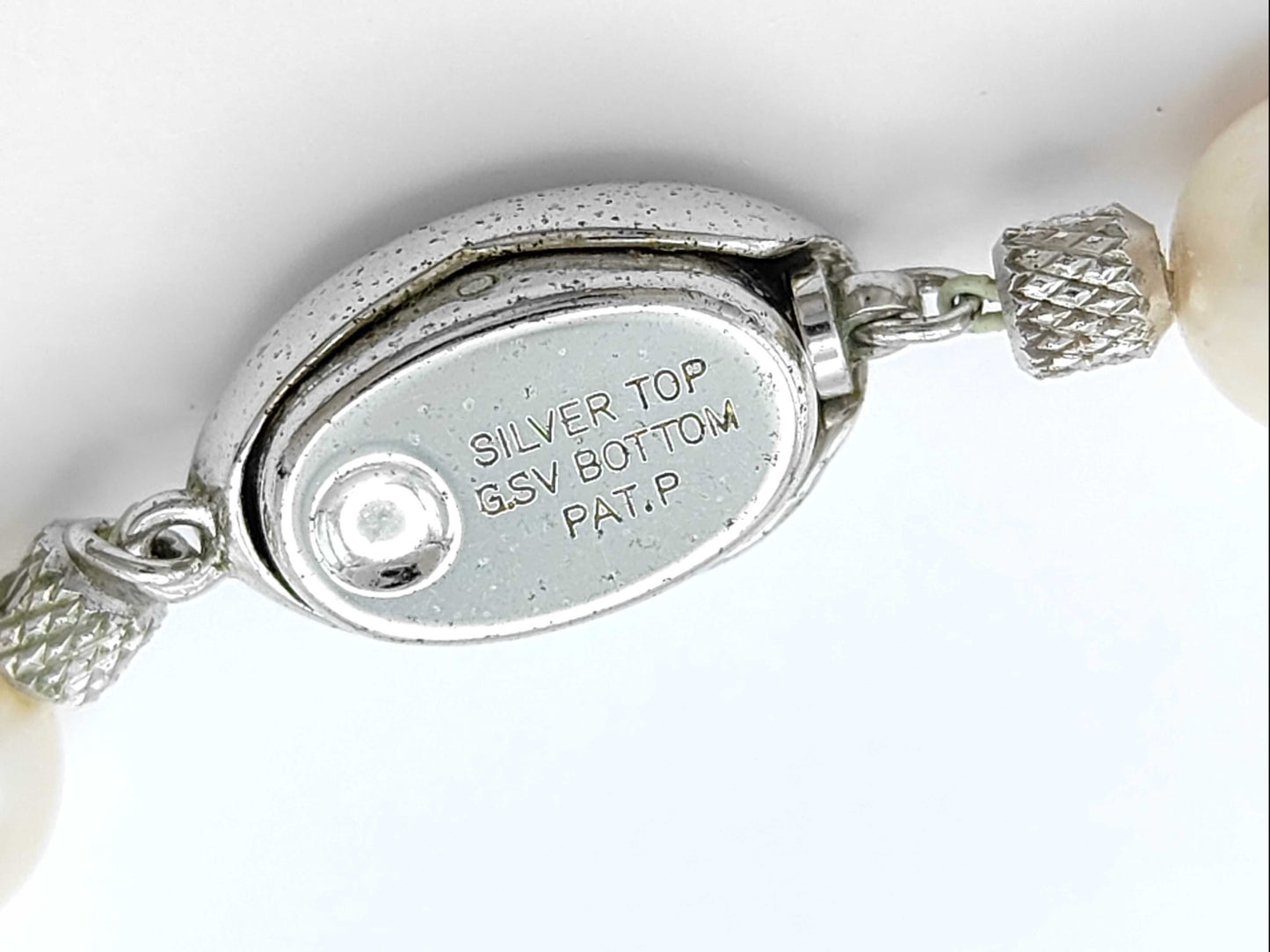 Pearl Necklace, Diameter: Approx. 8.0-8.3mm, Sterling Silver, 38.5g