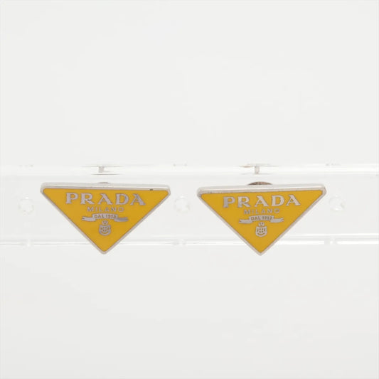 PRADA Prada Triangle Logo Earrings 925 5.1g Ring