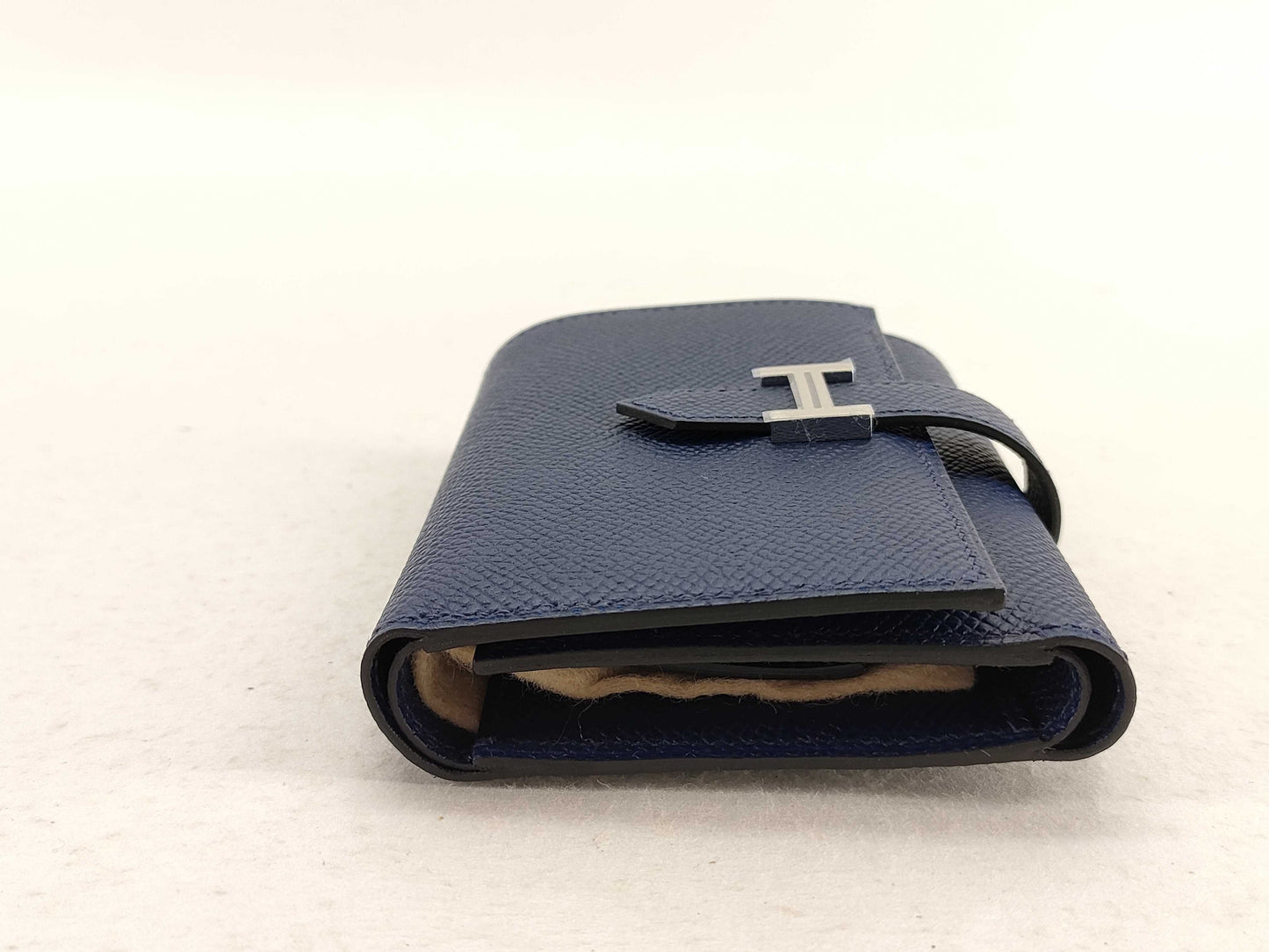 HERMES Bearn Bearn Combination Epson Silver Hardware W Stamp Wallet