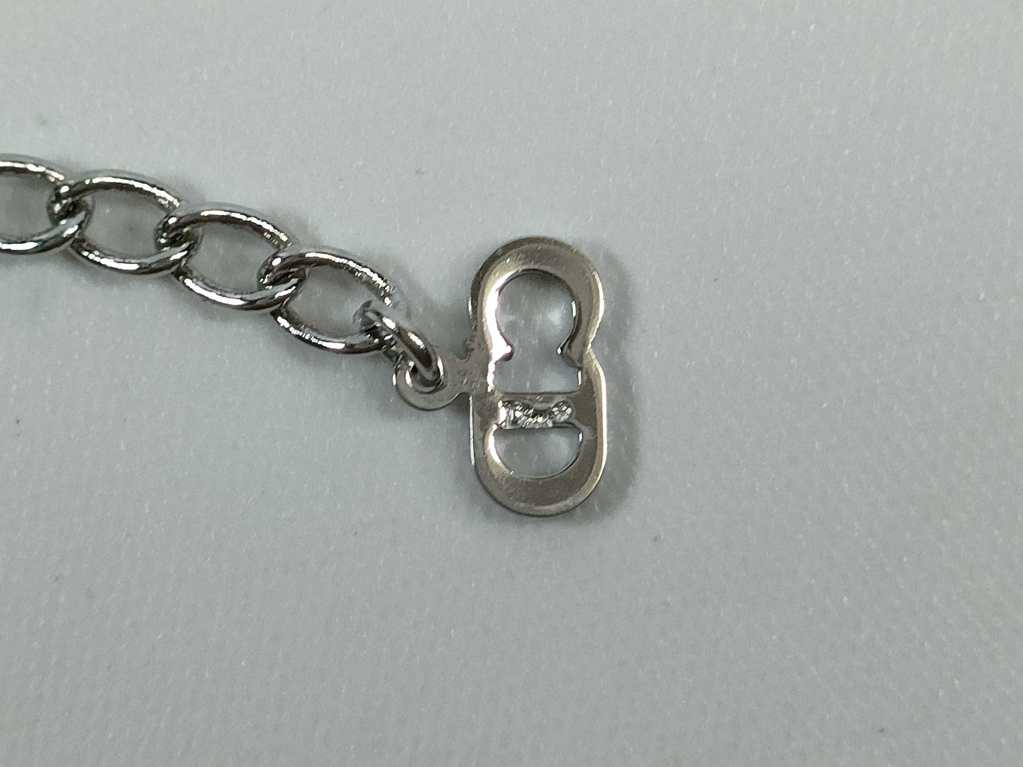 Dior D logo necklace