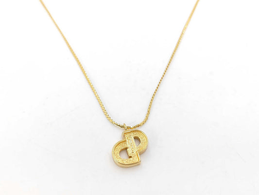 Dior Logo GP Rhinestone Necklace