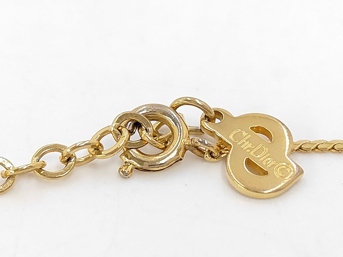 Dior Logo GP Rhinestone Necklace