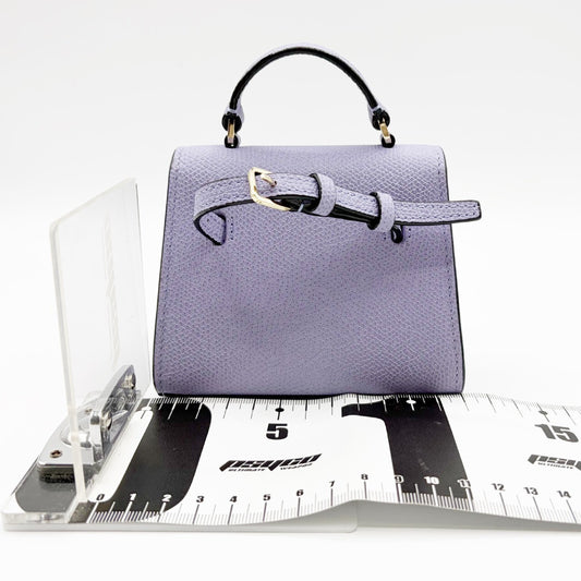 Valextra Iside Belt Leather 2-Way Waist Pouch Purple